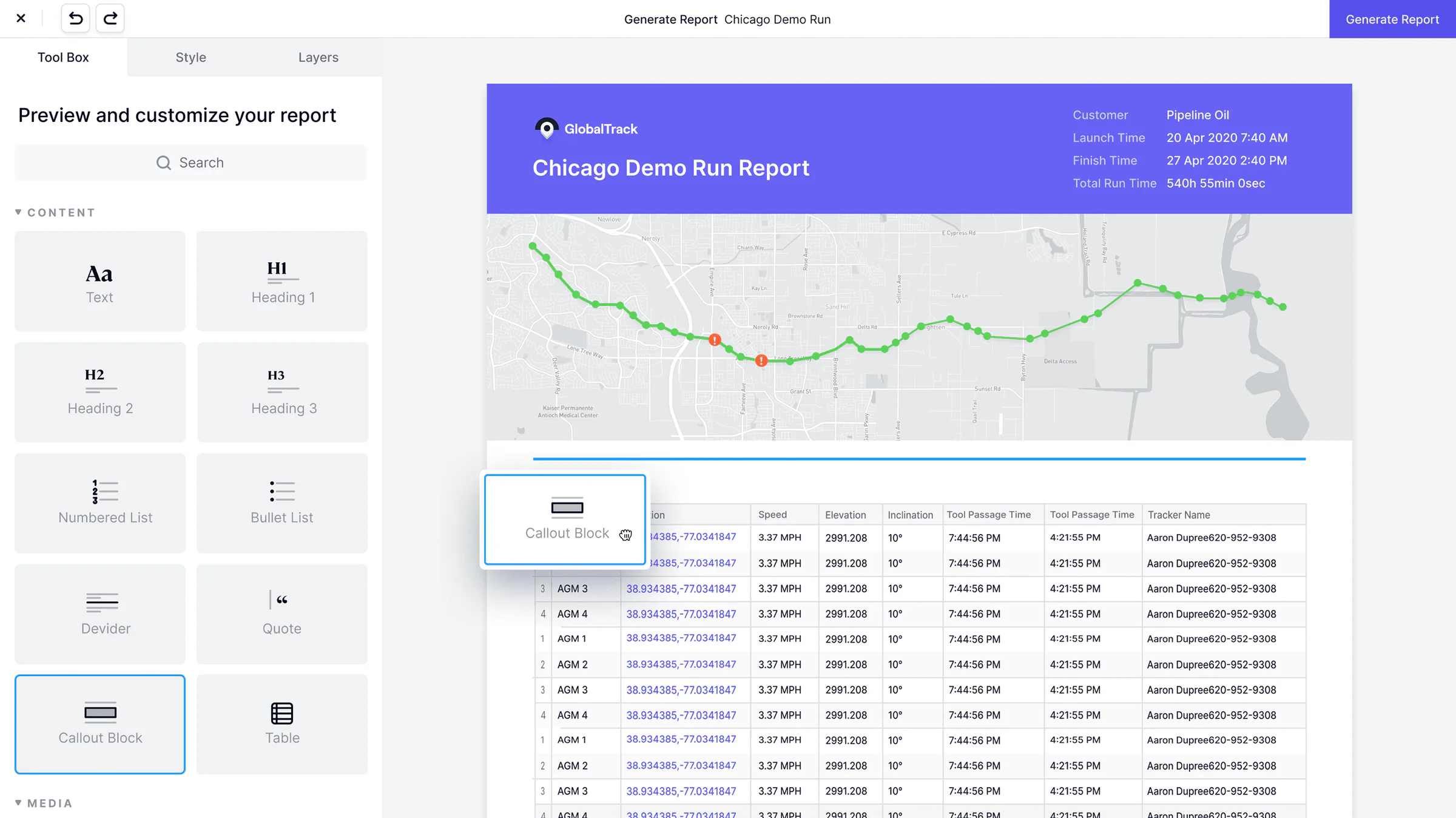 Custom reporting — final solution
