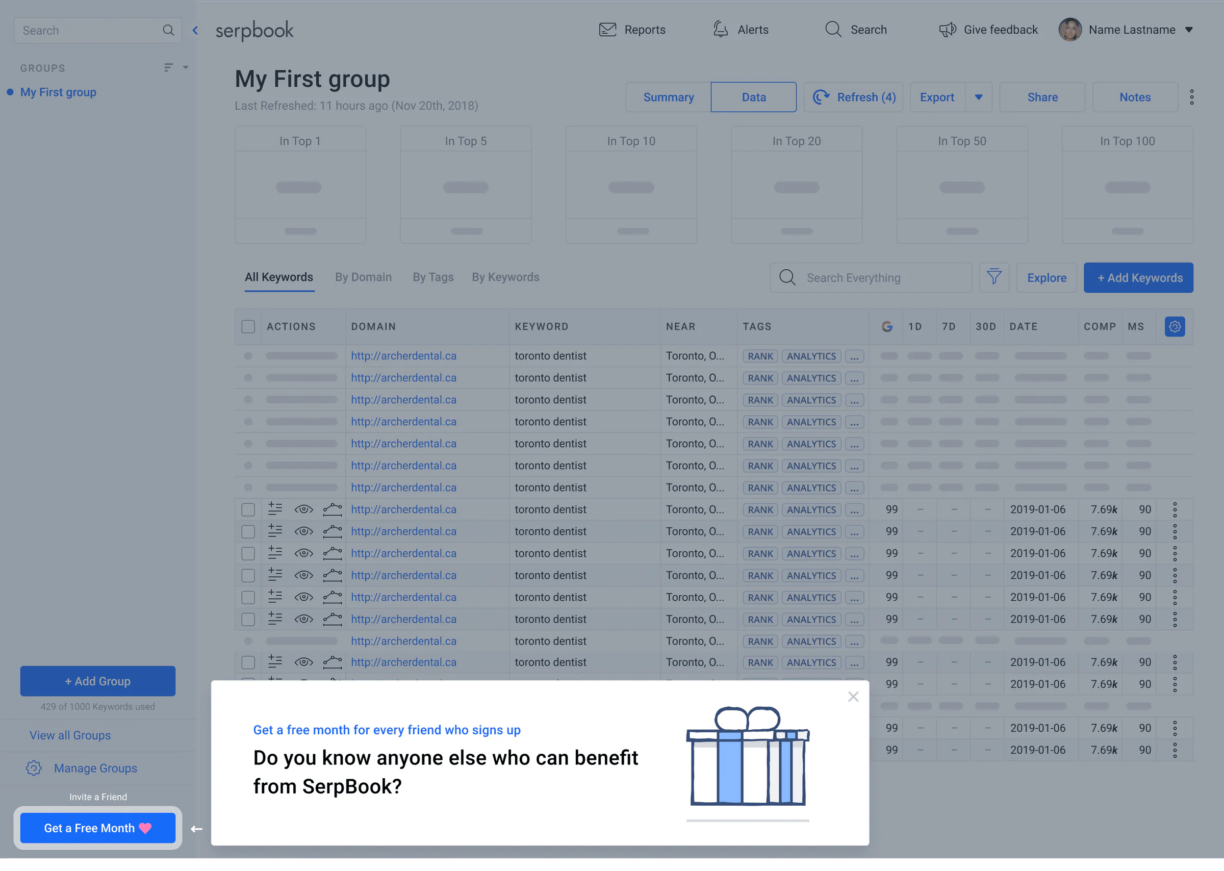 Onboarding flow — final solution