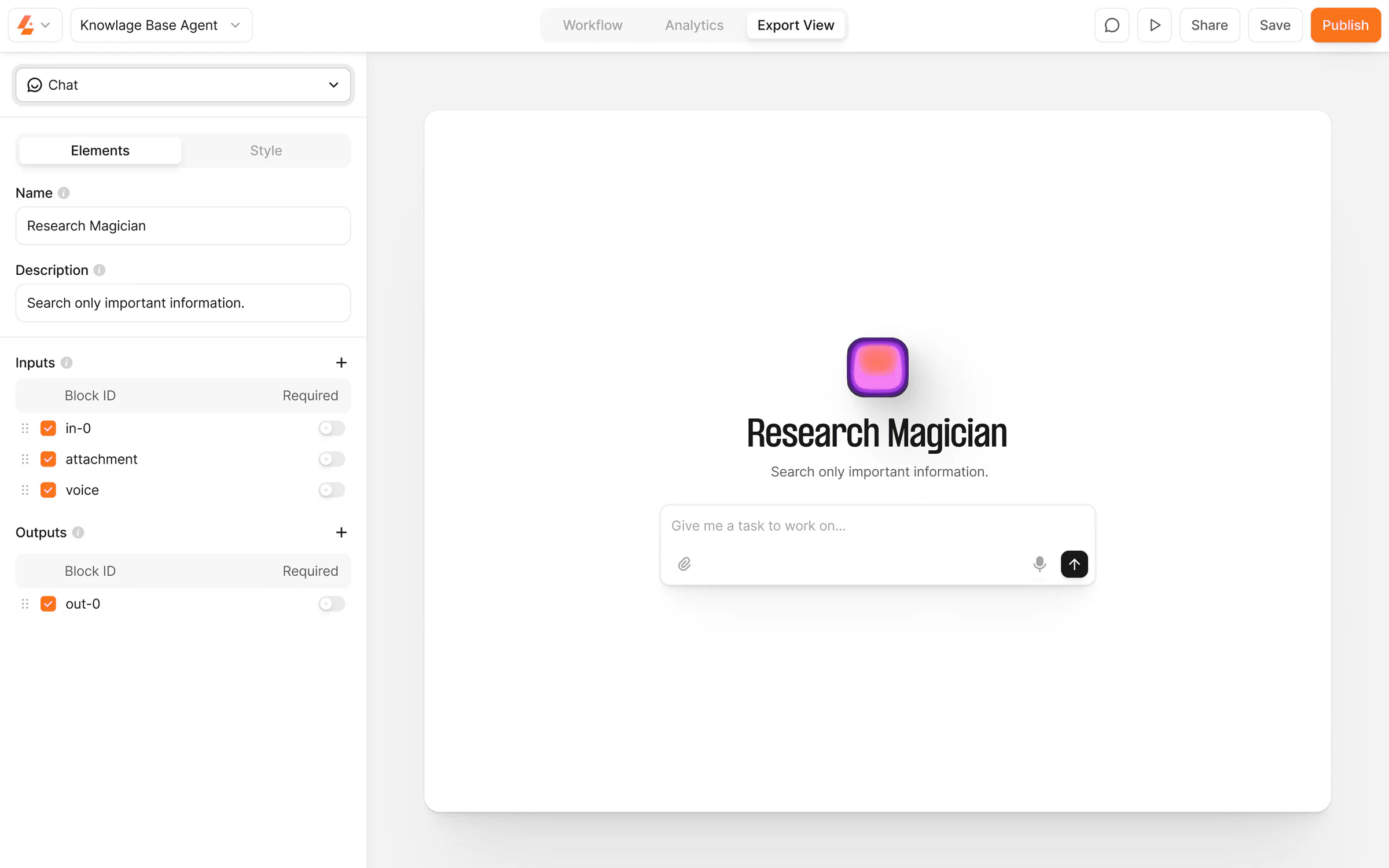 Custom AI Agent Builder — final solution